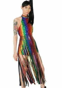 EASY TIGER Tops Dream In Rainbow Tassel Top