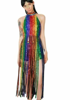 EASY TIGER Tops Dream In Rainbow Tassel Top