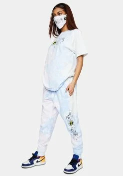 Cross Colours Love Tie Dye Joggers Bottoms