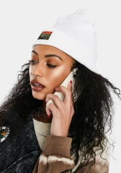 Cross Colours Peace Love Educate Beanie Hats