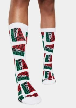 Cross Colours Speak Your Mind Crew Socks