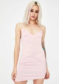 No Dress Satin Asymmetric Mini Dress