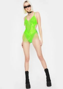 EASY TIGER Shimmy Shimmy Outta Space Sequin Bodysuit