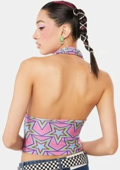 EASY TIGER Starry Eyed Halter Top Tops