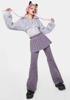 No Dress Outerwear Fluffy Faux Fur Jacket