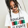 Cross Colours Educate To Elevate T-Shirt