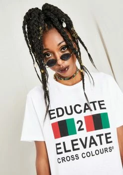 Cross Colours Educate To Elevate T-Shirt