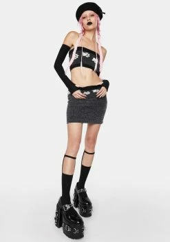 No Dress Dog Paws Knit Tube Top