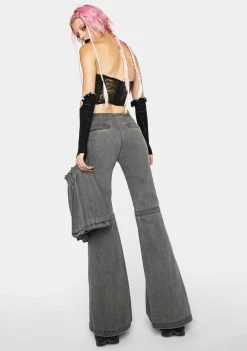 No Dress Bottoms Pleated Skirt And Jeans Set