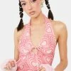 EASY TIGER Love Wins Halterneck Top Crop Halter Top