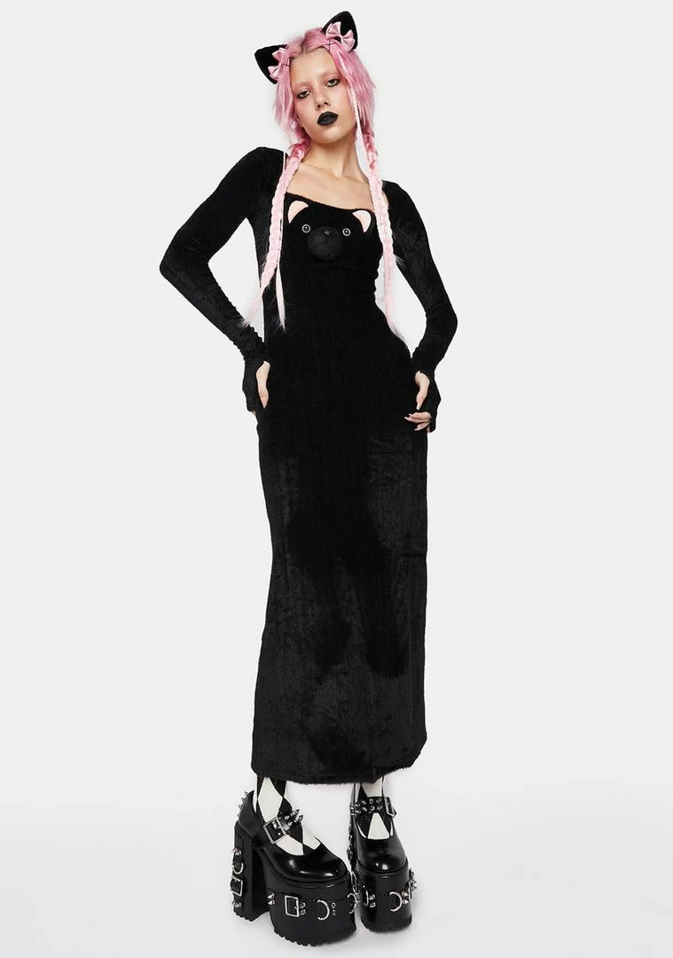 Outlet ???? No ???? Dress Pink Ears Bear Maxi ???? Dress ???? 2 No Dress Pink Ears Bear Maxi Dress